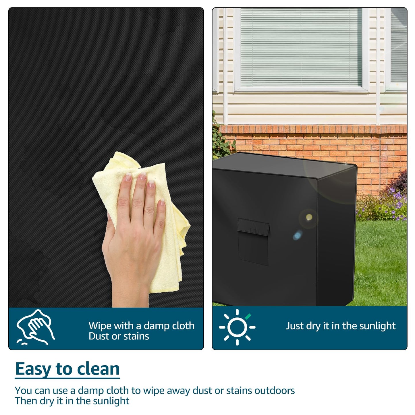 420D Oxford Cloth Cooler Cart Cover, Waterproof Patio Ice Chest Protective Covers, Black Patio Cooler Cover, UV Resistant Ice Chest Cover Fits Most 80 QT Drink Cooler with Wheels, 37L X 20W X36H in