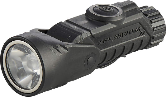 Streamlight 88913 Vantage 180 X USB Helmet Mounted and Right Angle Firefighter Flashlight with Helmet Bracket, Black