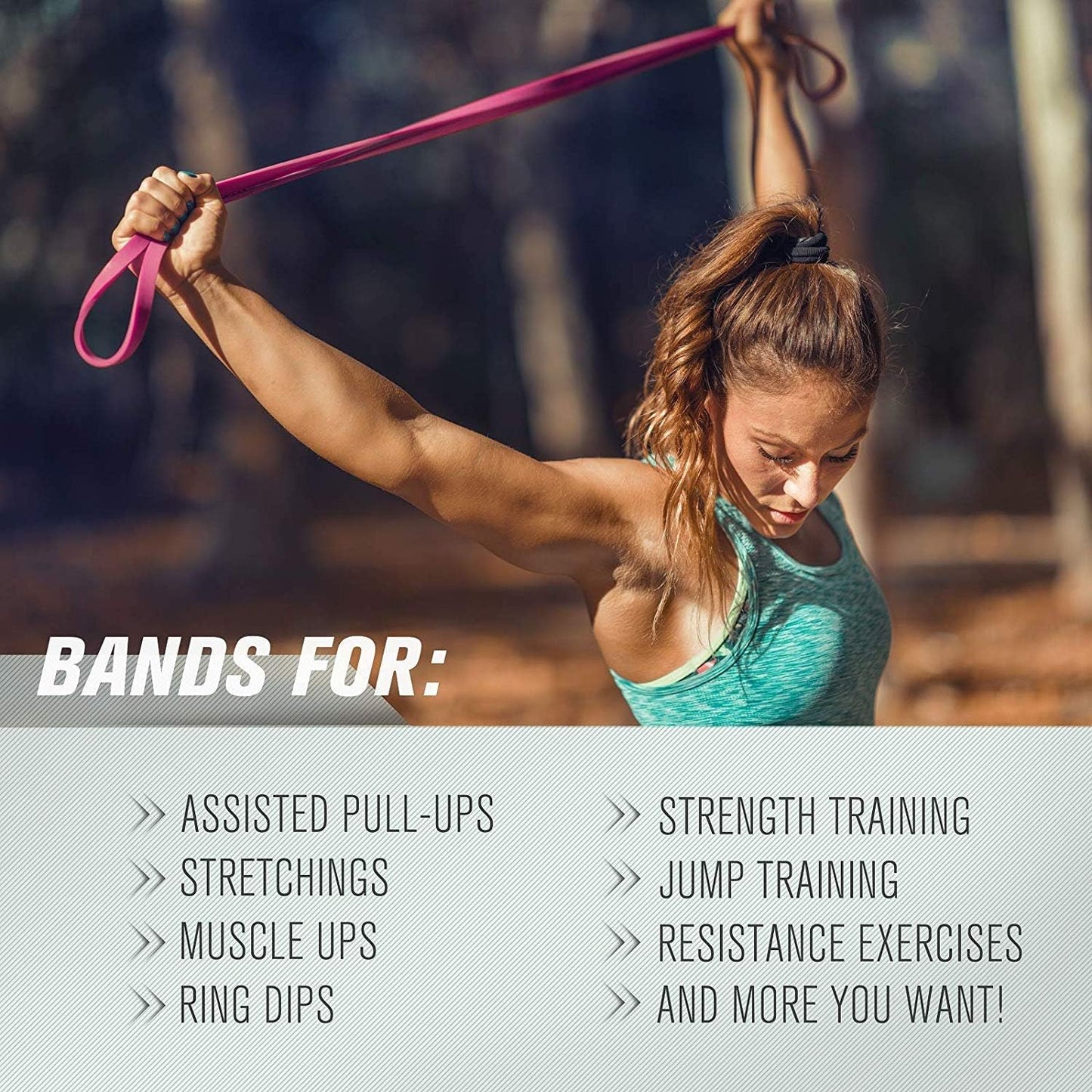 RitFit Pull Up Assist Band - Premium Resistance Band for Pull Up Assistance, Resistance Training, Body Stretching, Powerlifting, Mobility Training