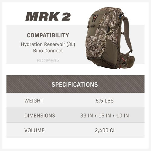 Badlands MRK 2 Pack - Super Durable Hunting Pack for Meat-Hauling in Tough Conditions, Approach OG, One Size