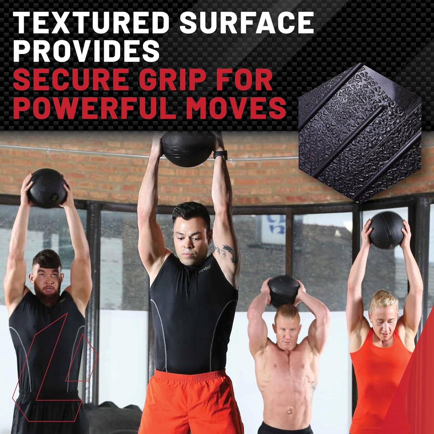 Weighted Slam Ball for Home Gym & HIIT - Lifeline Fitness Easy Grip 10 lb