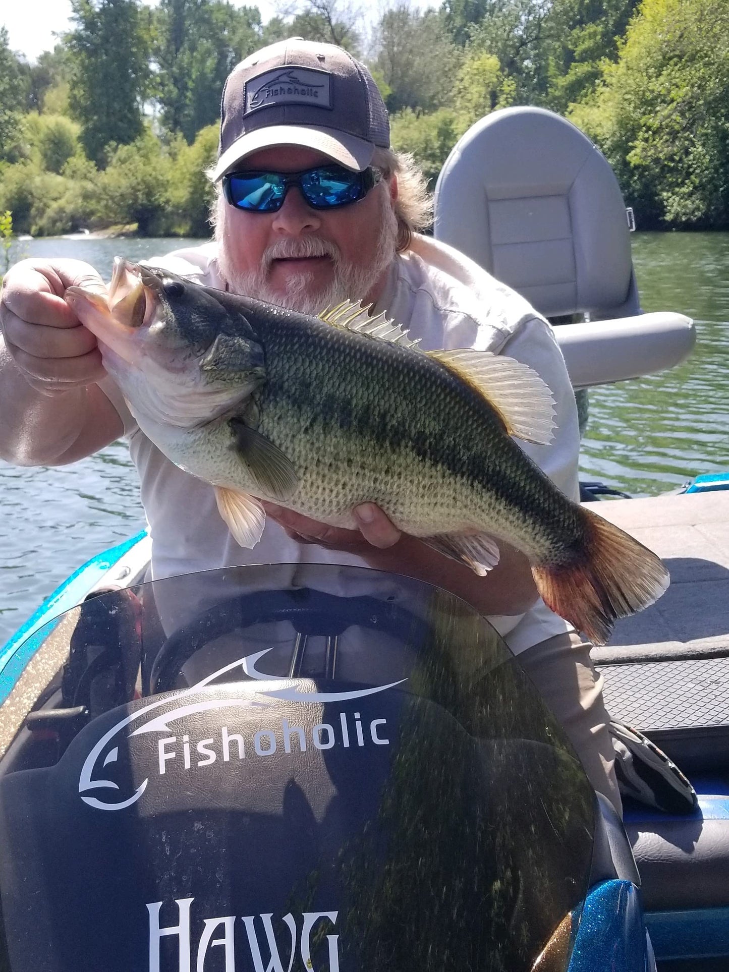 Fishoholic Polarized Bi-Focal Fishing Sunglasses with Reader Magnification (1.5x, 2.0x, 2.5x Options) and UV400 Protection