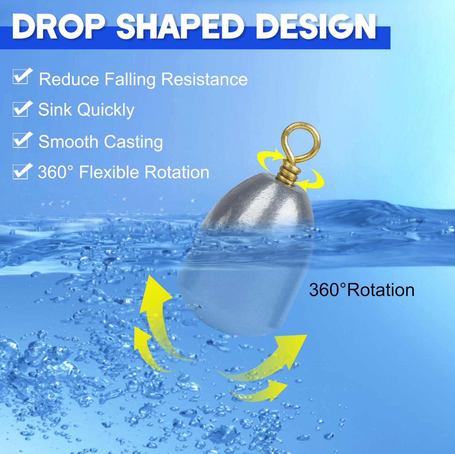 Fishing Weights Sinkers Kit,19/52pcs Bass Casting Sinkers Weights Bell Sinkers Assorted Iron Fishing Weights Drop Catfish Sinkers Weights for Saltwater Freshwater Fishing