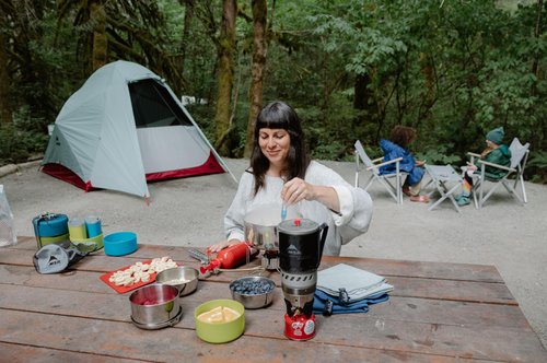 MSR WindBurner Personal Windproof Camping and Backpacking Stove System, Black