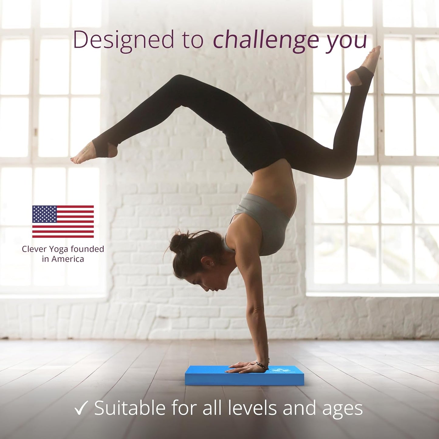 Yoga Balance Pad - Non-Slip Foam for Exercise, Pilates & Physical Therapy