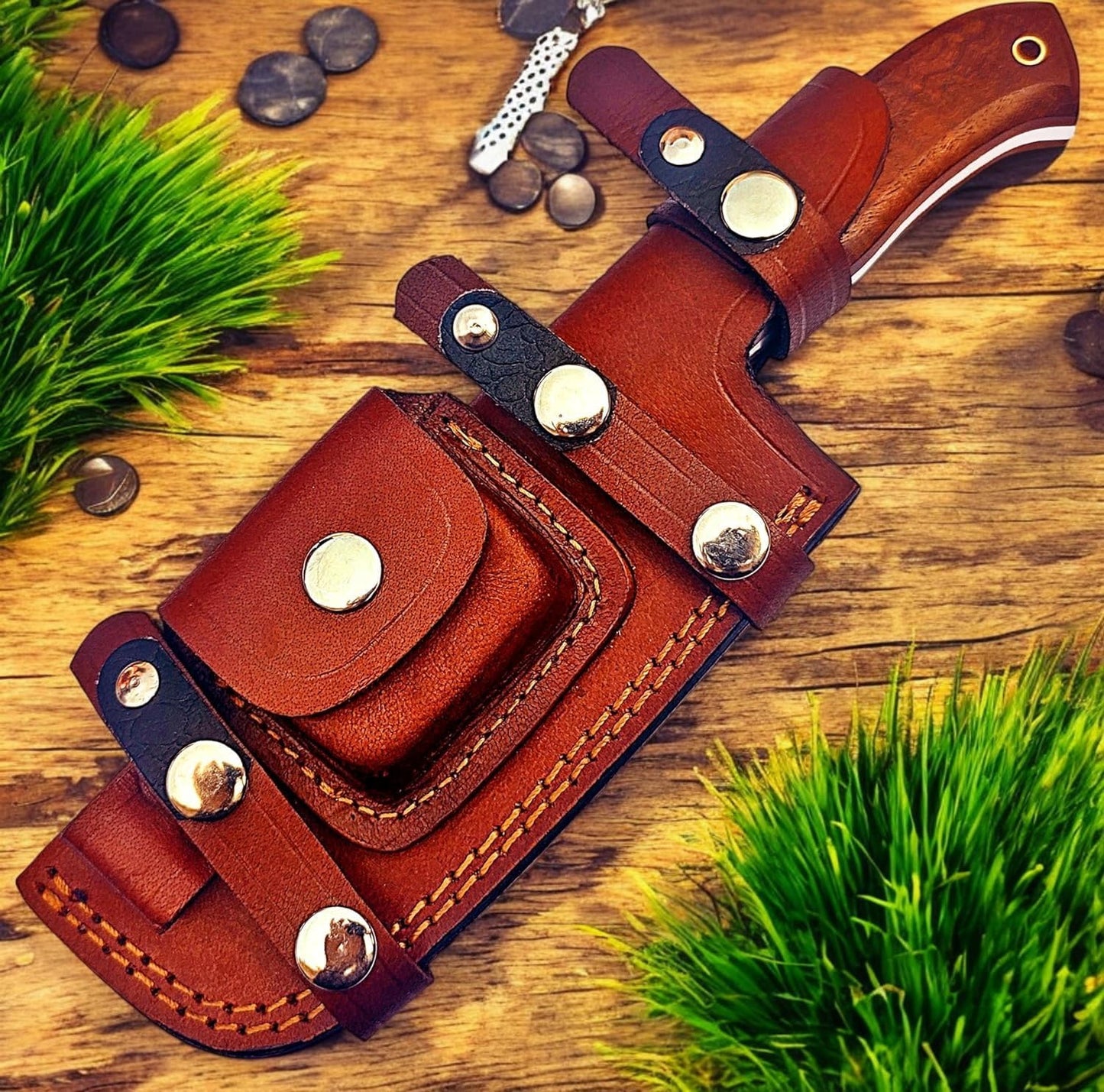 Poshland TR-103, Custom Handmade D2 Steel Perfect Handle fit Wooden Handle