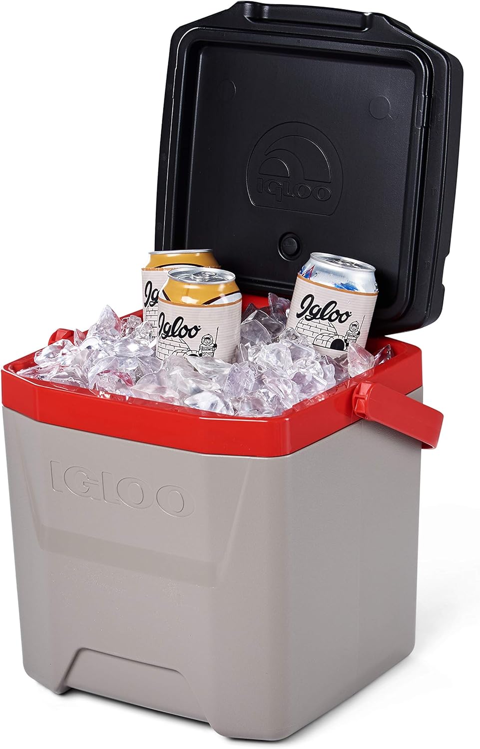 Igloo Quantum 12 Quart Cooler, Sandstone/Red
