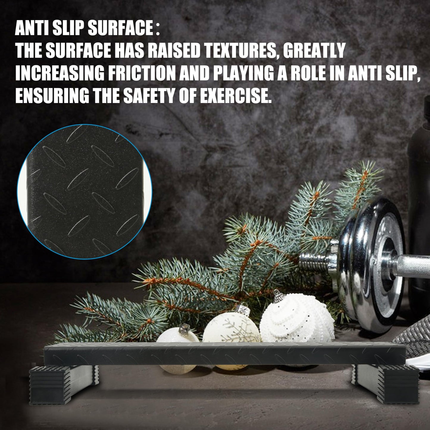 EVERYMATE Steel Calf Raise Block, Standing Calf Machine for Stretching Calf Muscles, Relaxing Ankles, Anti-Slip Solid Platform