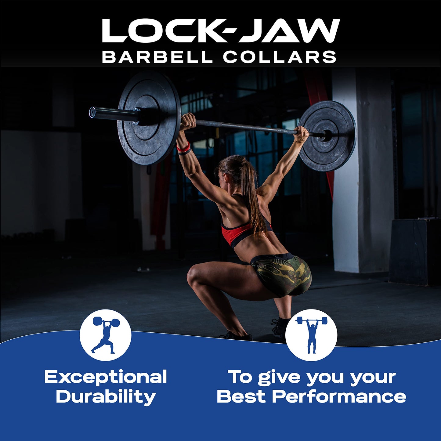 Lock-Jaw PRO 2 AXLE Collar for 1.9" specialty bars (Black)