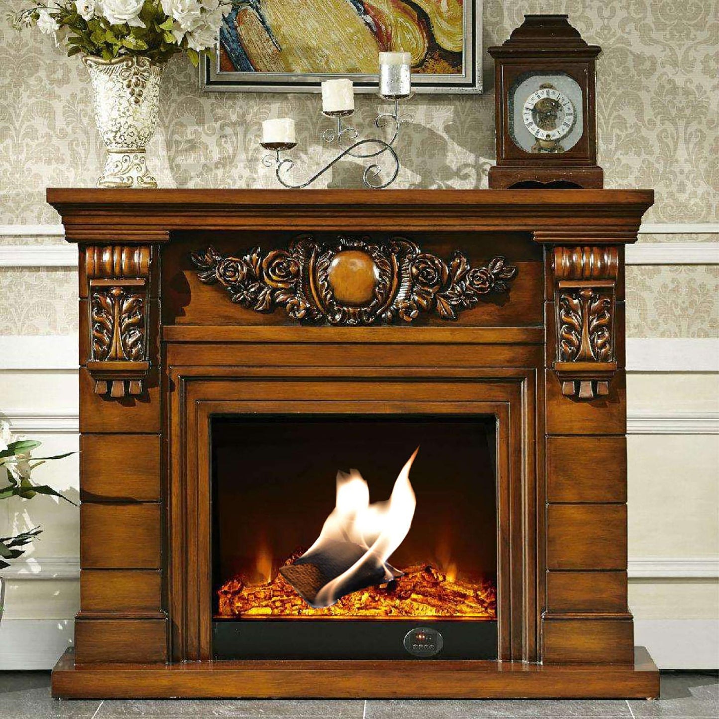 aipuya Fire Starter Squares Kit, Quick Light, Non-Toxic, for Fireplaces, Stoves and Grills (24pcs Sticks)