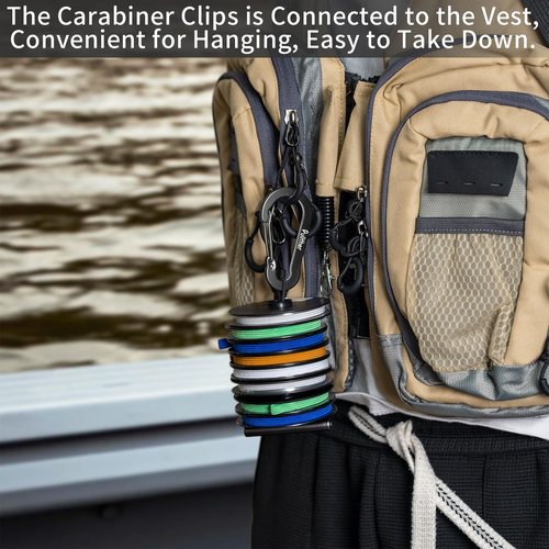 pullther fishing Tippet Holder,3 PCS Fly Fishing Tippet Holder,Aluminum,Fly Fishing Accessories for Leaders and Tippets Dispense.