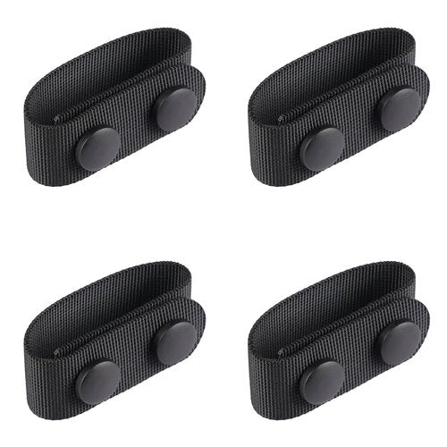 TACNEX 2" Duty Belt Keepers w/Double Snaps for Utility Belt Loop Stays Heavy Duty Nylon Tactical Underbelt Holder Retainer Band
