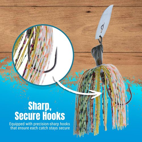 Reaction Tackle Lead Breaker Jigs (Pack of 3) 1/4 oz - Black/Blue