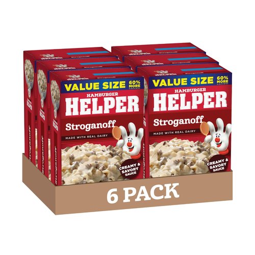 Hamburger Helper Stroganoff Value Size, 10.2 Ounces, 6 per Case
