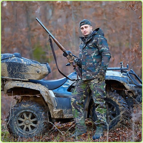 Taeku Camo Gloves Lightweight Full Finger Hunting Camouflage Accessories Pro Anti-Slip Fishing Gloves Archery Accessories Hunting Outdoors (Thickening L)