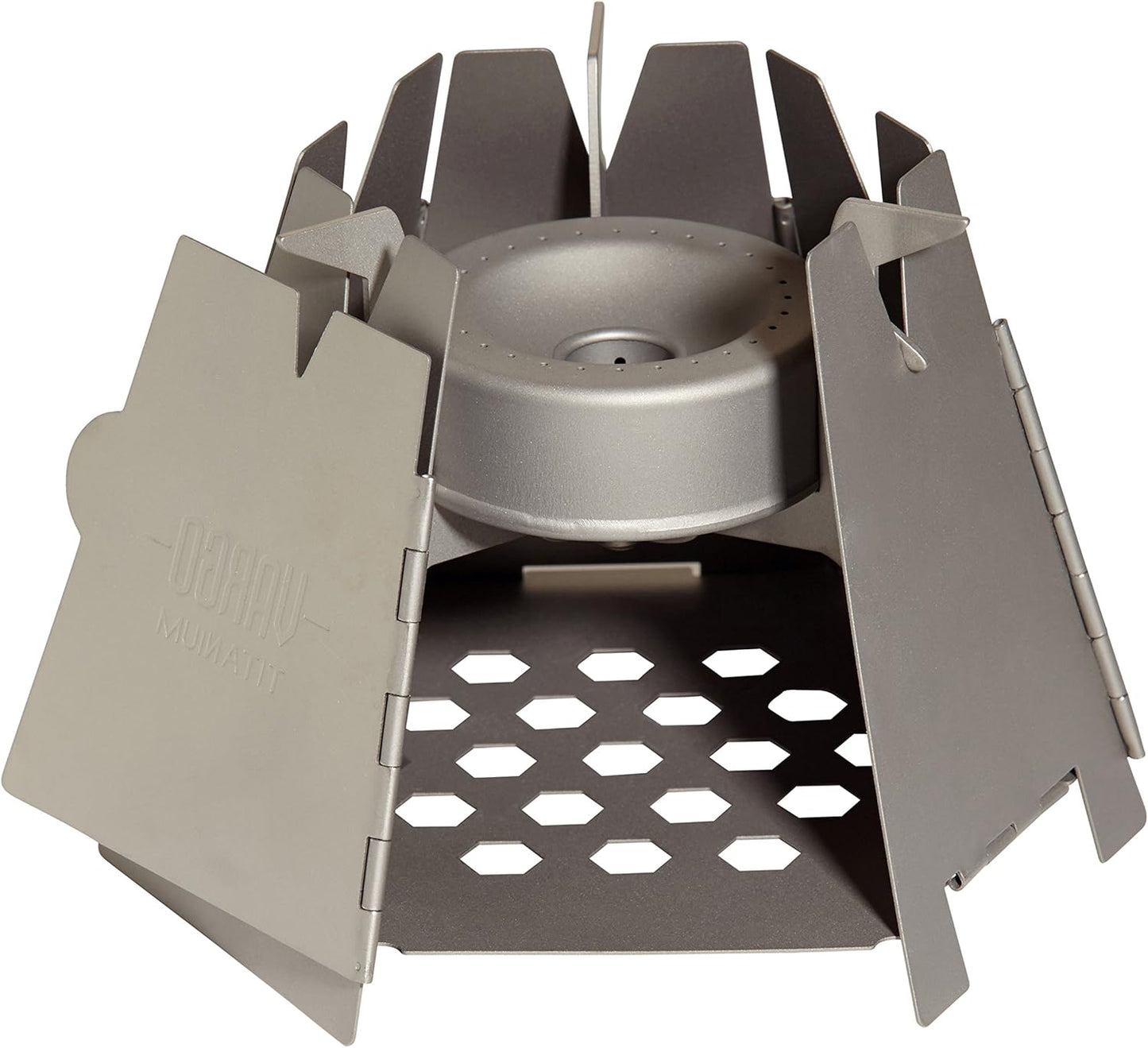 Vargo Titanium Converter Stove | Portable Stand-Alone Alcohol and Fuel Tab/Gel Stove | Convert Your Vargo Hexagon Wood Stove into a Complete Multi-Fuel Stove T-307