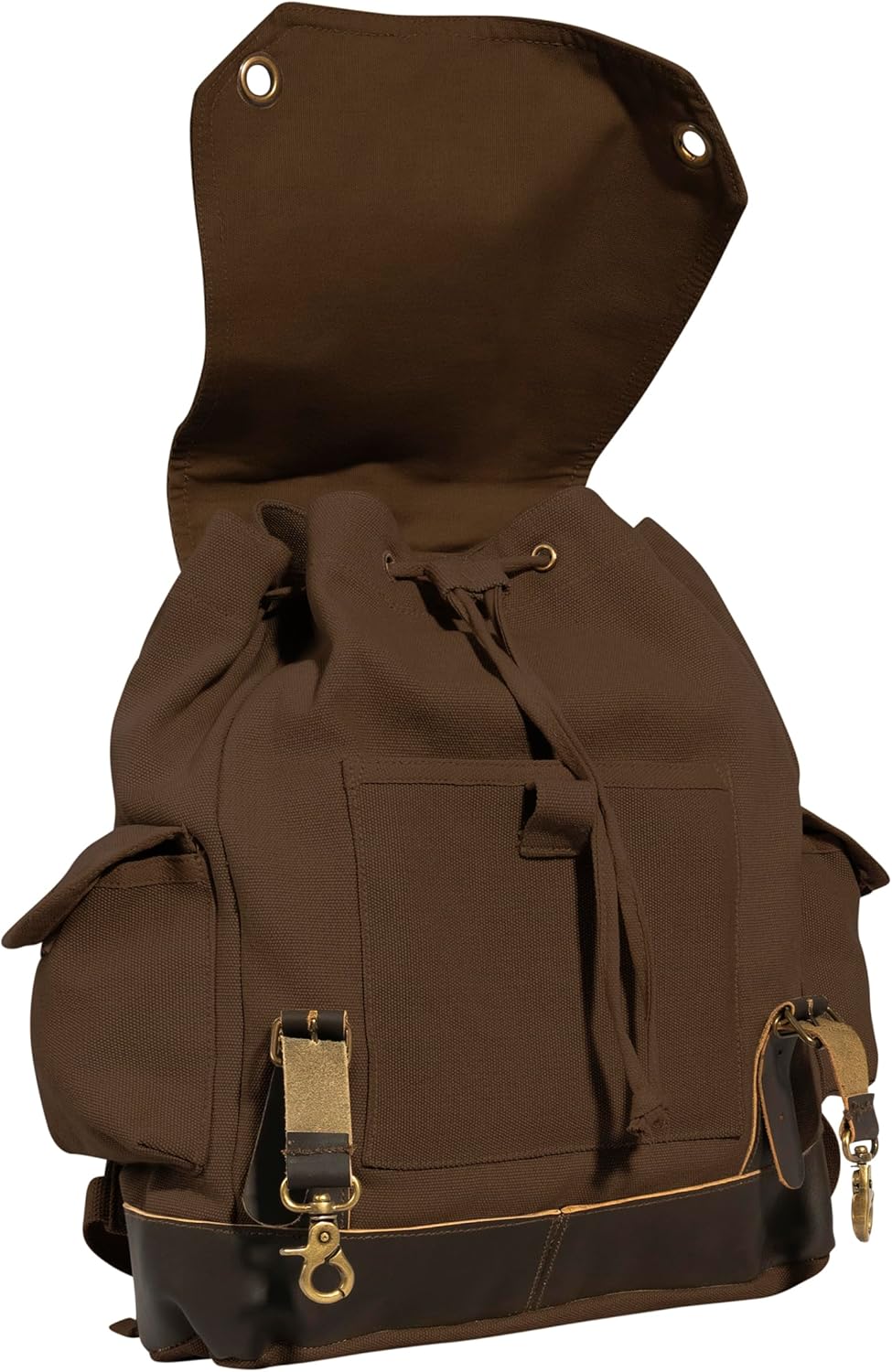 Rothco Vintage Expedition Rucksack - Classic Canvas Backpack for Everyday Adventures
