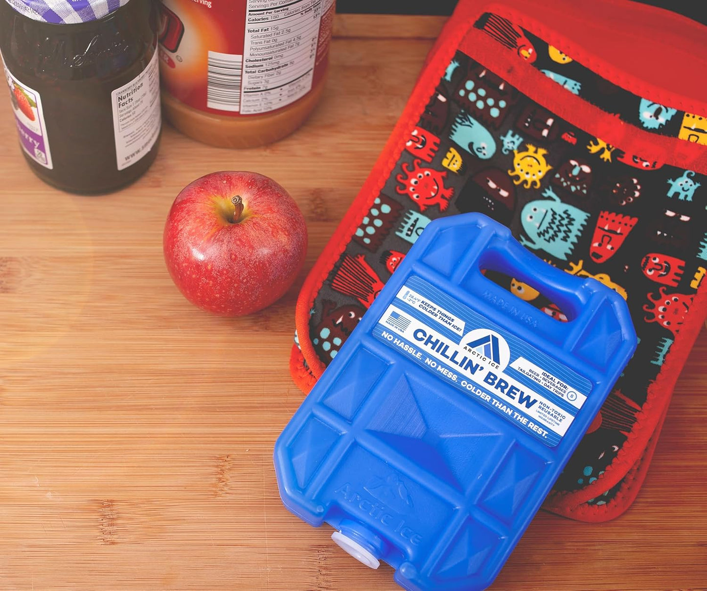 Arctic Ice Reusable Ice Pack - Long Lasting Beverage Cooler Freezes at 28°F