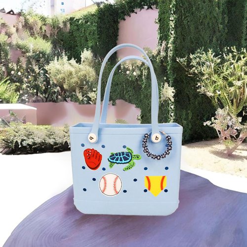 LIGHUFEIC Charms for Bogg Bag and Simply Southern Tote,Wooden Beads Accessories Charm for Beach Tote Bag-Accessories for Customizing Your Bag(independence Day)