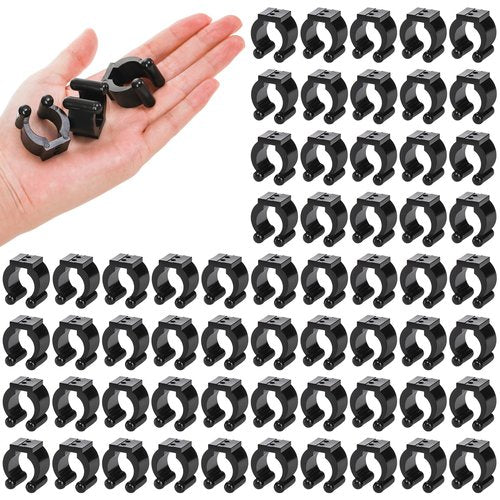 Pumtus 60 Pack Billiards Pool Cue Clips, Plastic Fishing Rod Clip, Snooker Cue Locating Clip, Fishing Pole Holder Clips, Fishing Pole Storage Clamps for Fishing Rod, Pool Cue