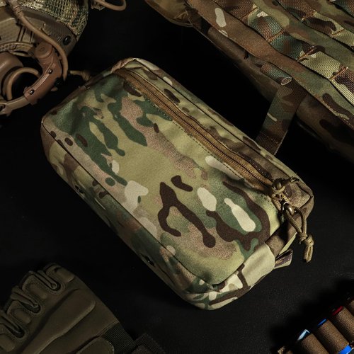 Tactical Molle Pouch Admin Wide GP Pouches for Chest Rig Vest Duty Belt Large EDC Utility Bag as Cummerbund Expanded Storage Bags