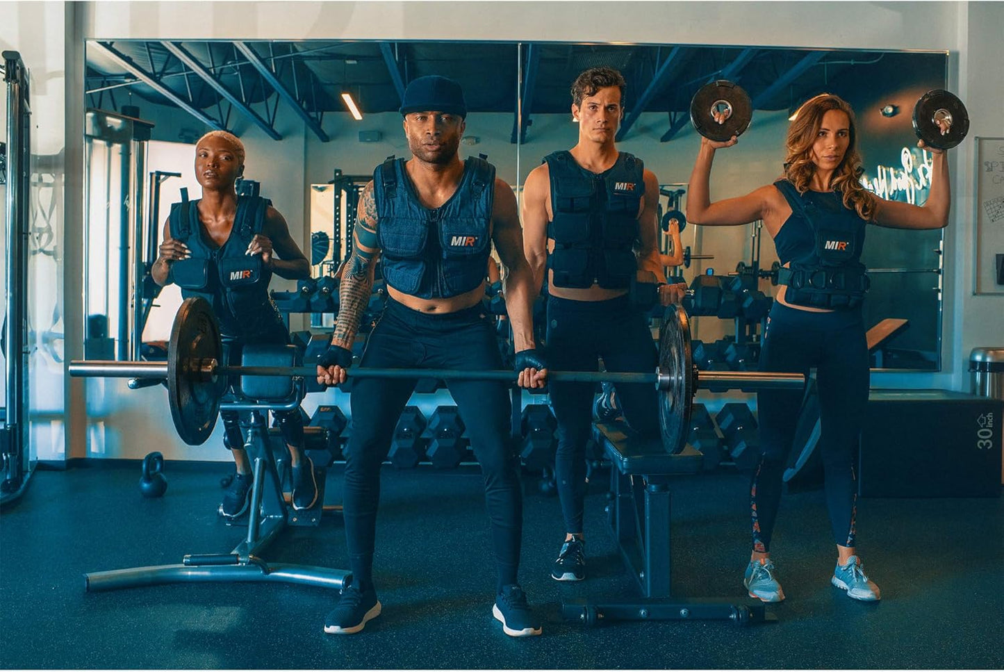 MiR Short Weighted Vest With Zipper Option 20lbs - 60lbs Solid Iron Weights. Workout Vest for Men and Women.