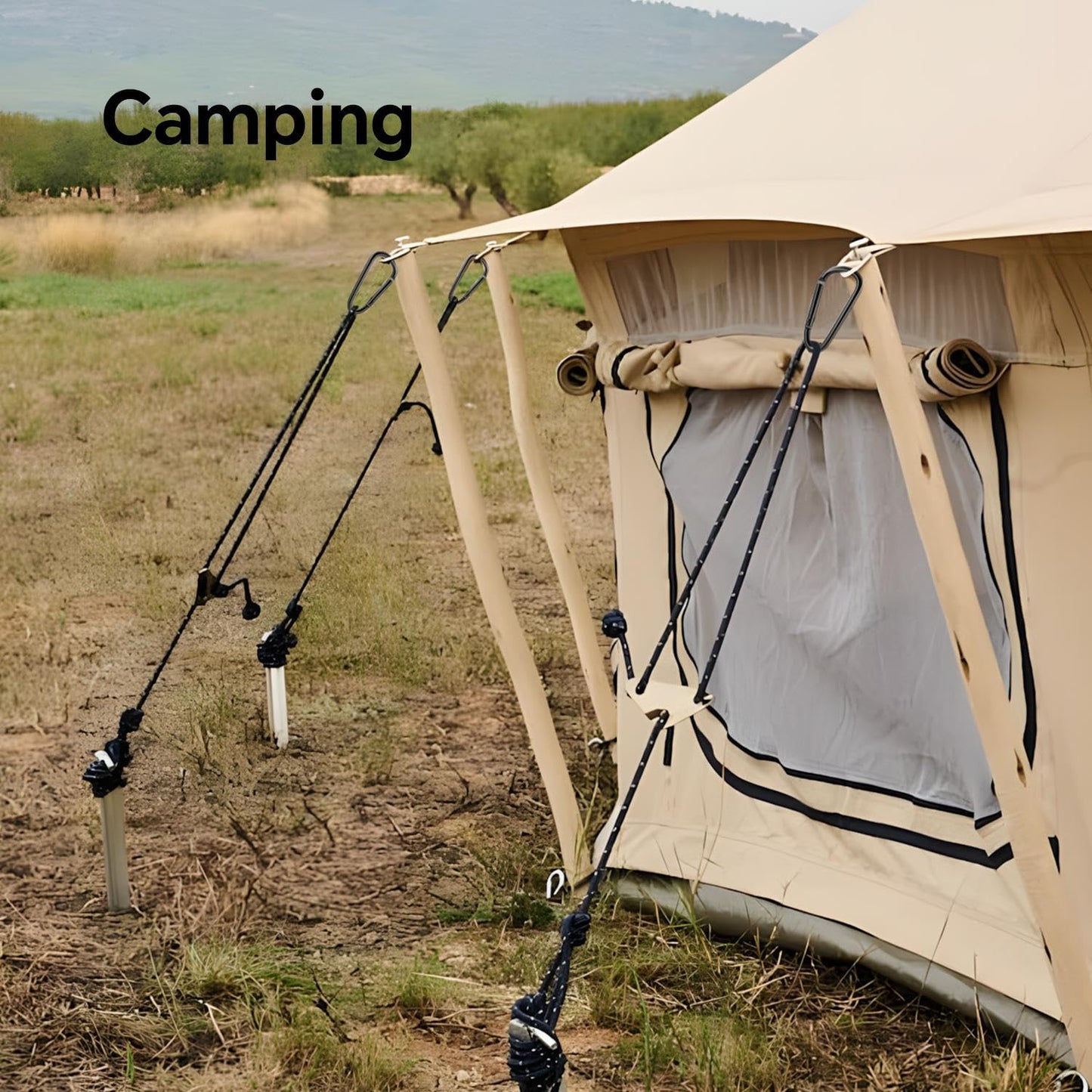 All Black Carabiner Clip Assorted Sizes, Includes 2 Inch Carbineers, Small 2.3" D Ring Clip, Large 3 Inch Carabiner Heavy Duty, Aluminum Caribiner Keychain Hook for Backpack Camping(Black-Comb 12pcs)