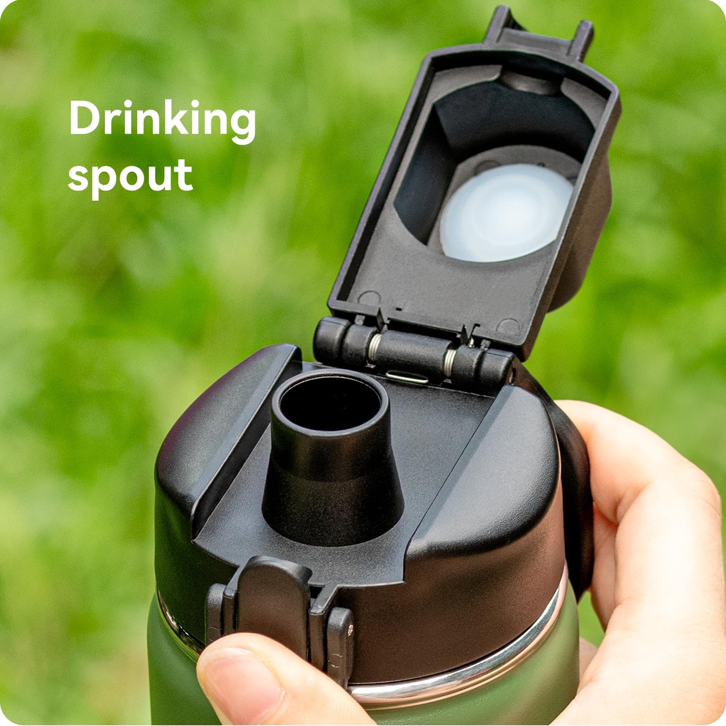 Auto Flip for Hydro Flask 12 16 18 20 32 40 64 oz Wide Mouth, Replacement Spout Lid For HydroFlask Cap Leak Proof BPA Free, Compatible with ThermoFlask Takeya Iron Flask HydroCell Simple Modern Koodee