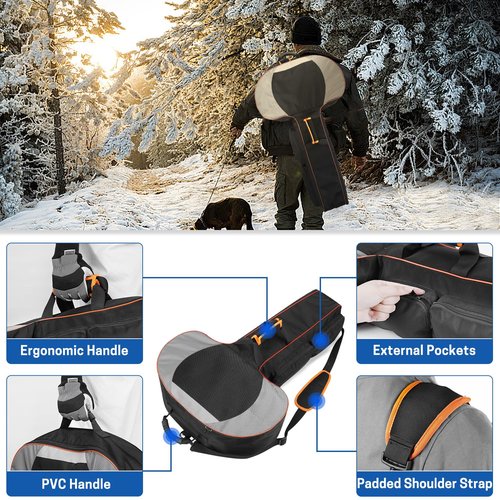 VISEMAN Soft Crossbow Case, Crossbow Carry Bag with Padded Backpack Strap, Crossbow Protective Bag Fits Crossbows Up to 21 x 36 Inches