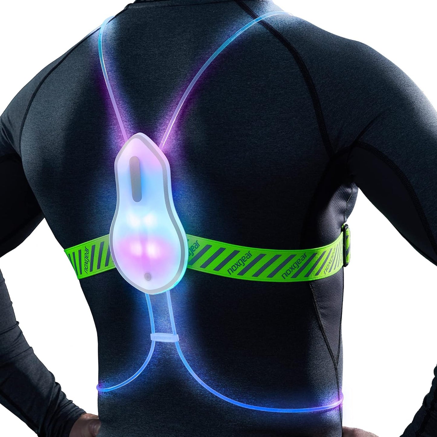 Tracer2 Multicolor Reflective Running Vest | Rechargeable Ultra-Bright Lights for Safety