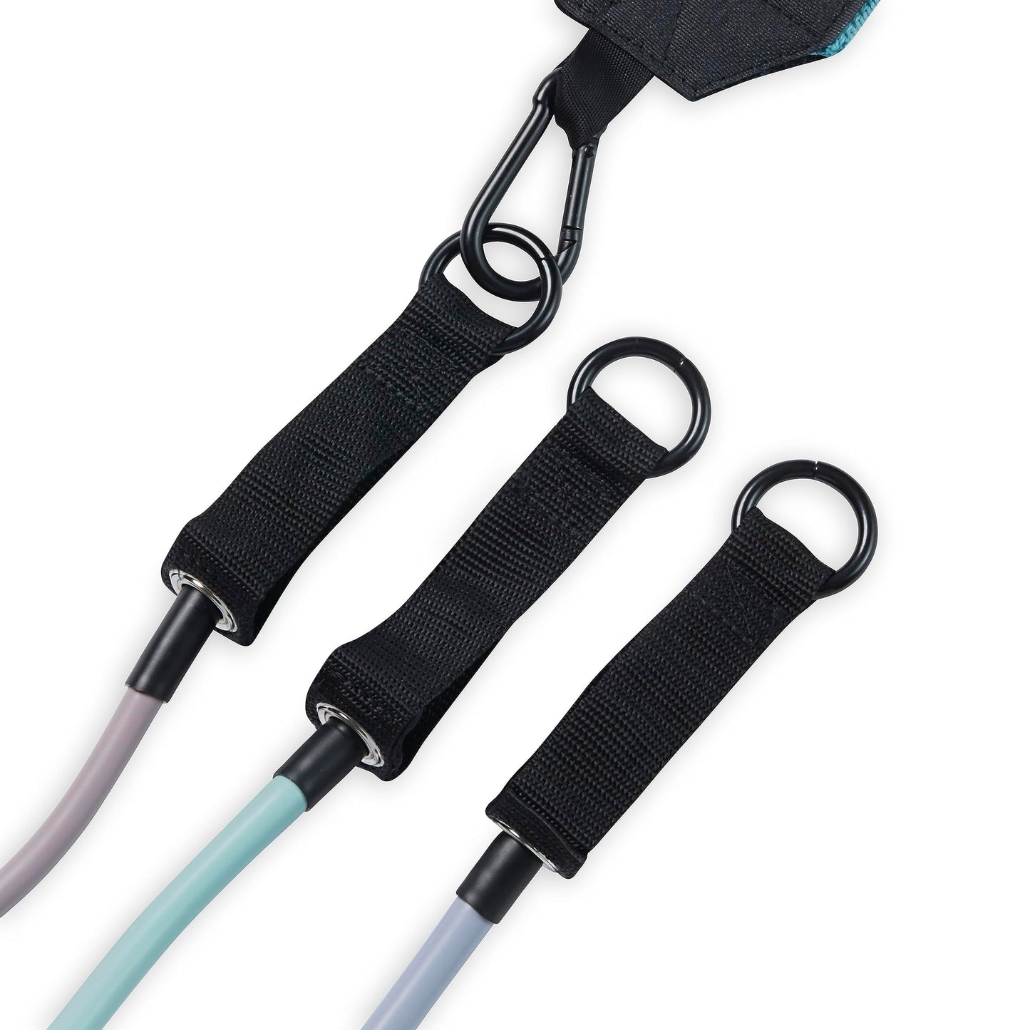 Gaiam Squat Band & Hip Trainer Set - Fabric Resistance Band with 3 Adjustable Resistance Tubes, Home Gym Equipment to Exercise Thigh, Leg, Hip, Glute, Booty & Core - Home Gym & Travel Workout Bands