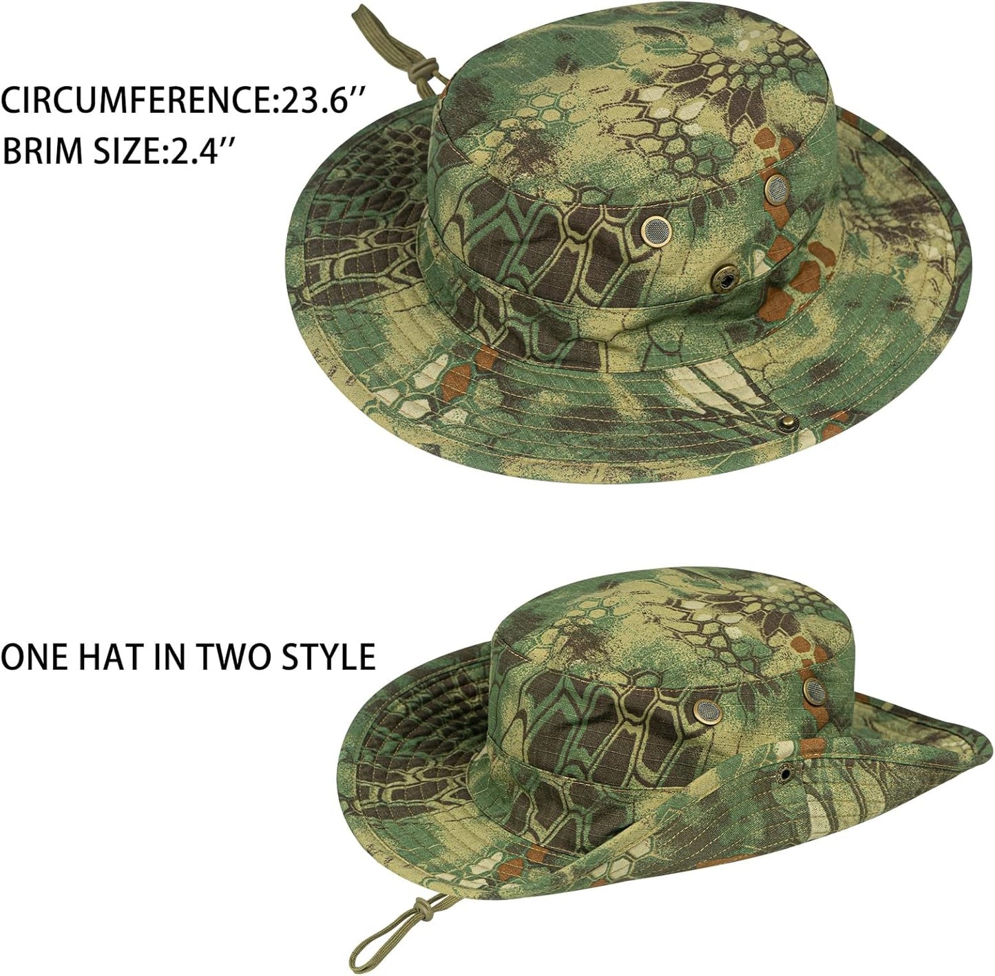 UPF 50+ Sun Hat | Foldable Boonie Hat for Men & Women | Fishing & Hiking