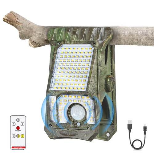 LIFENGSOLER 1000LM High Bright Solar Camping Lights, 118LED Solar Powered & USB Rechargeable Camping Essentials, IP68 Waterproof Portable Solar Emergency Lights Outdoor for Tent RV Power Outage