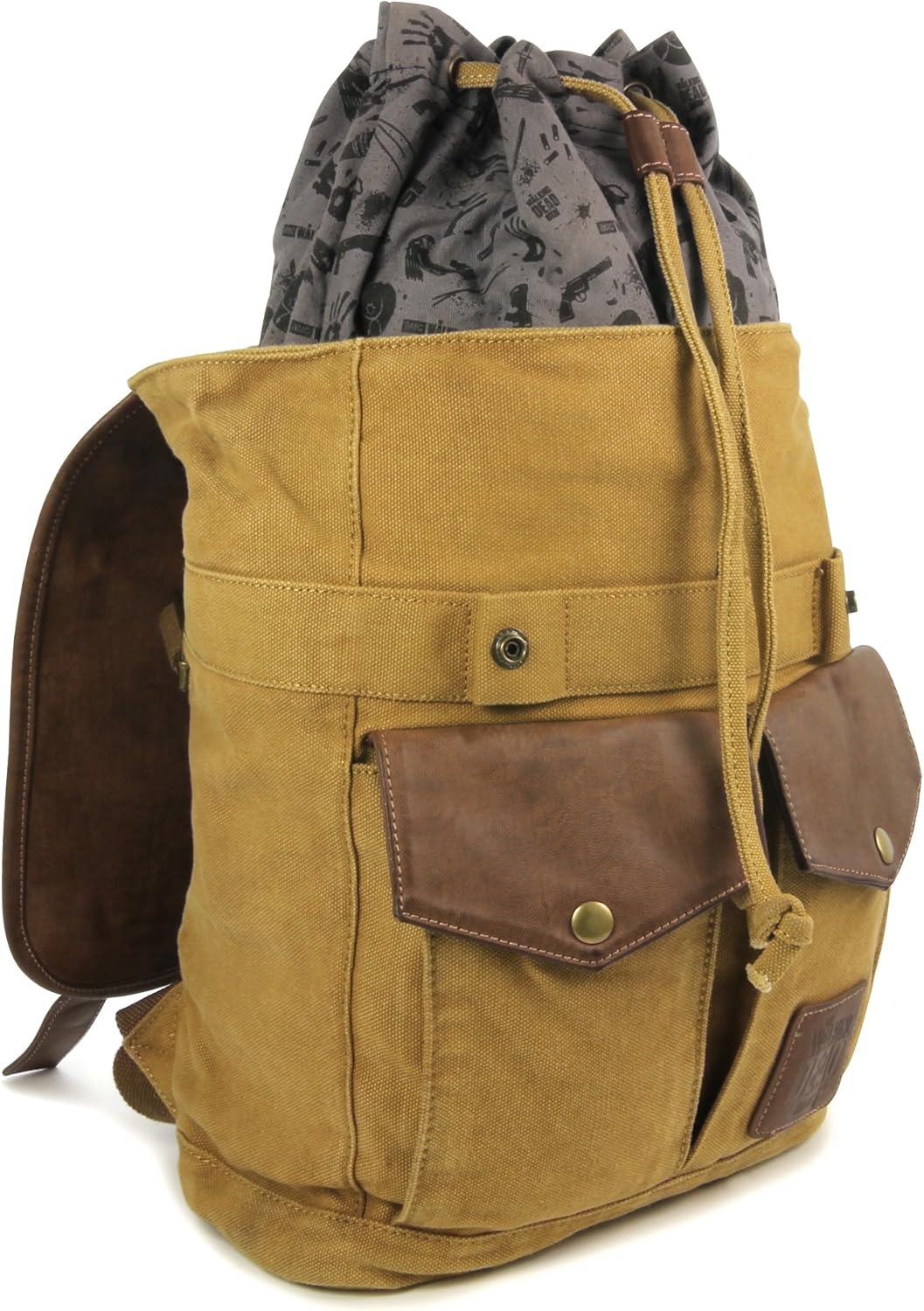 Rick Grimes Sheriff Backpack - The Walking Dead Brown Bag for Fans