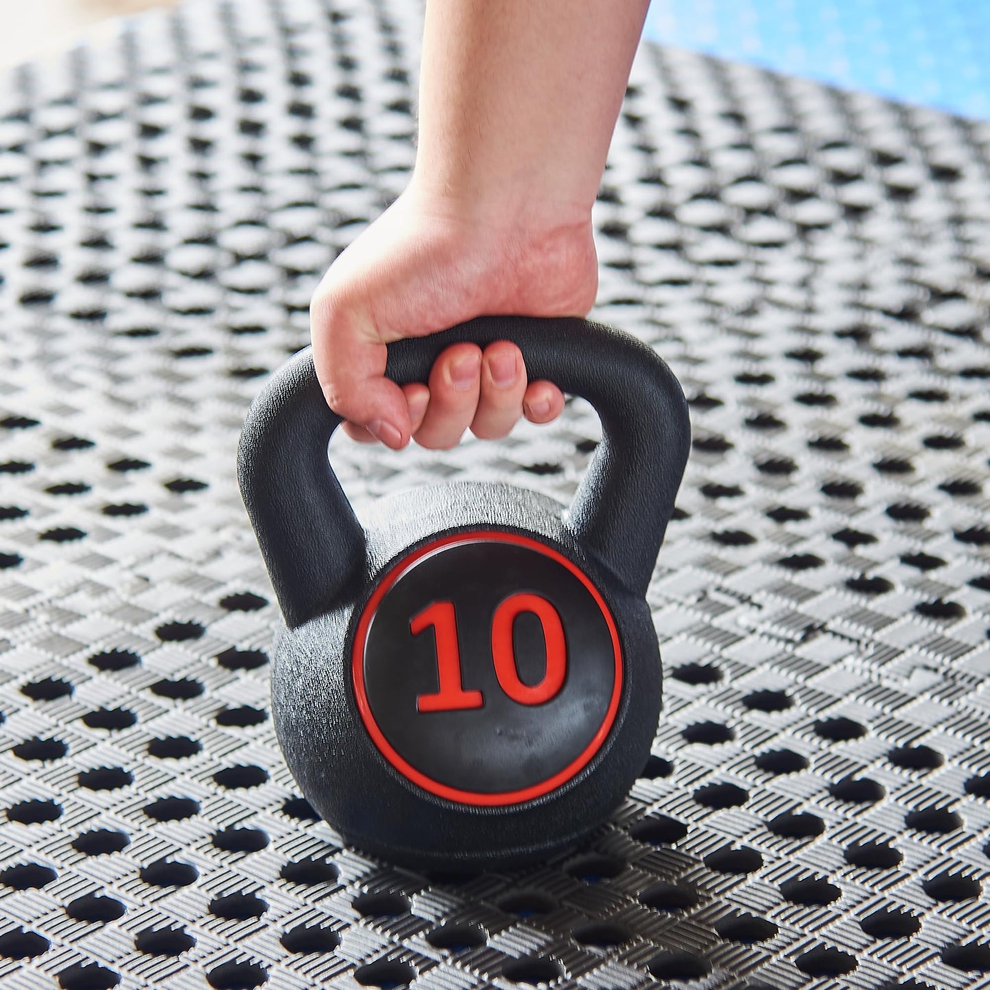 Fitvids Wide Grip Kettlebell Exercise Fitness Weight Set, Includes 5 lbs, 10 lbs, 15 lbs