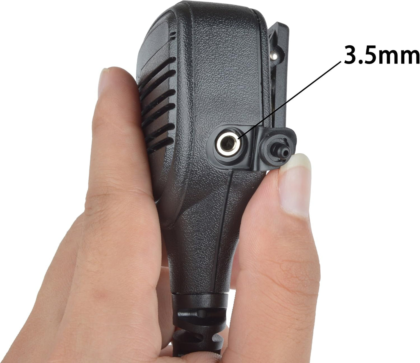 VBLL Heavy-Duty Remote Speaker Microphone Shoulder Mic for XPR3000 XPR3300 XPR3300e XPR3500 XPR3500e with 3.5 Audio Jack