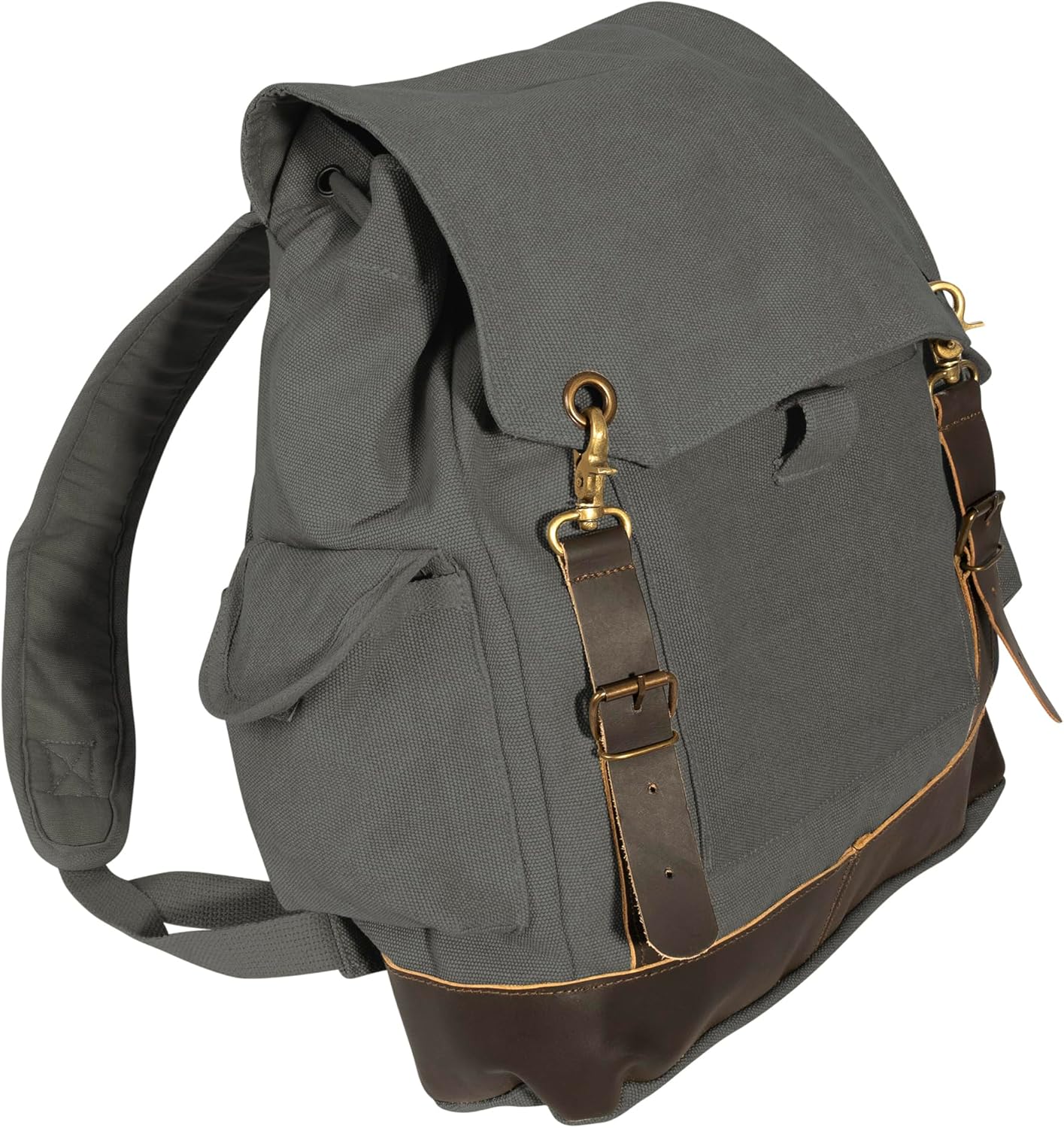 Rothco Vintage Expedition Rucksack - Classic Canvas Backpack for Everyday Adventures