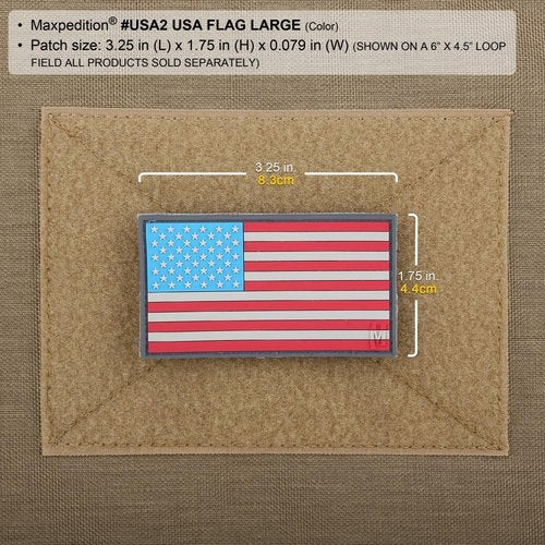 Large USA Flag Patch for MAXPEDITION Gear | Durable & Stylish Emblem