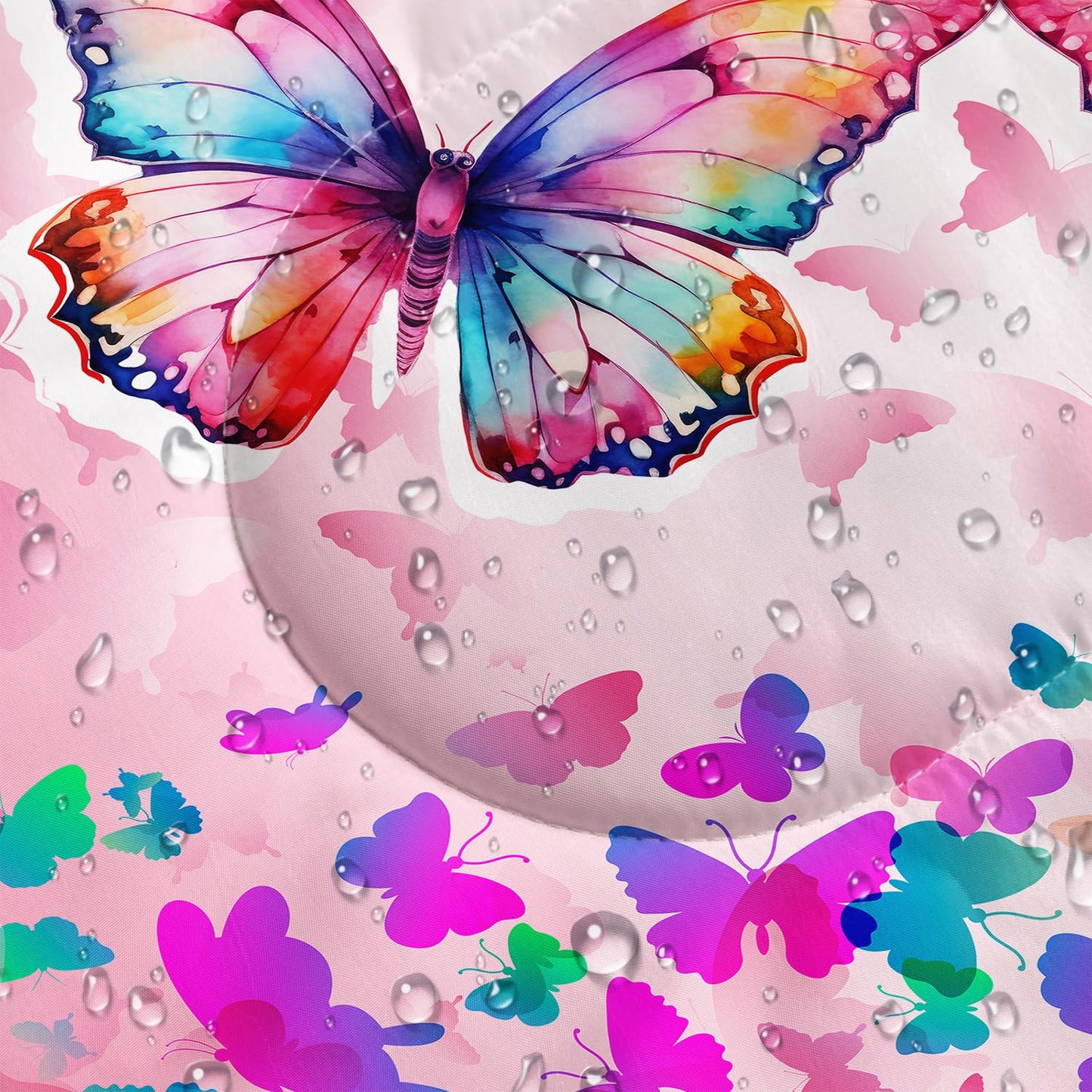 HOSIMA Pink Butterfly Sleeping Bags for Girls,Animal Theme Camping Sleeping Bag for Kids Boys Girls,Waterproof Ultralight Sleeping Bags & Camp Bedding Suitable for All Seasons.