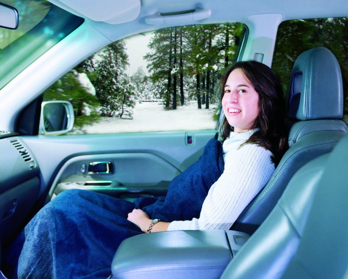 Maxsa 20014 Large Heated Travel Blanket for In-Vehicle Usage with 12-Volt Car Adapter and Safety Timer (41"" x 57""), Red Plaid