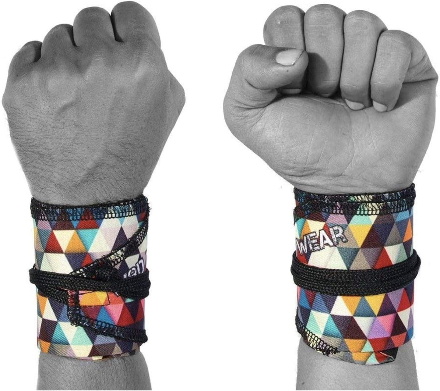 Powerlifting Wrist Wraps for Strength Training & CrossFit - One Size Fits All