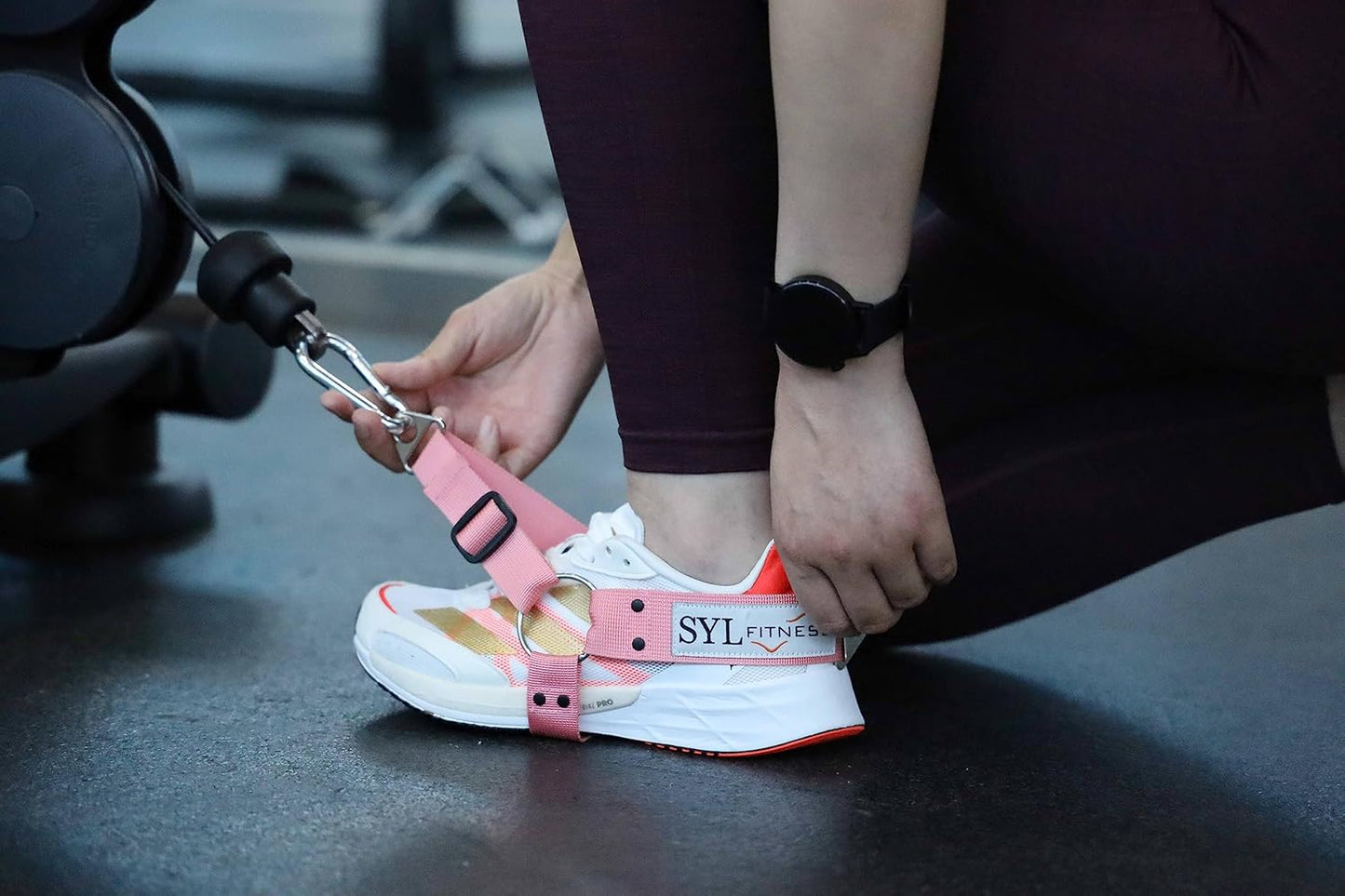 Glute Workout Kickback Strap – Booty Building and Workout Trainer – Home and Gym Leg Resistance Booty Bands for Cable Machines