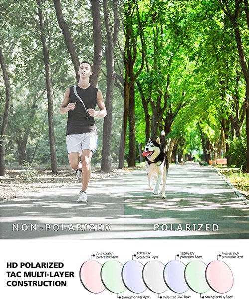 ER00 F26 Polarized Sunglasses Women Men Fishing Running Outdoor Sport Gifts Padel tennis
