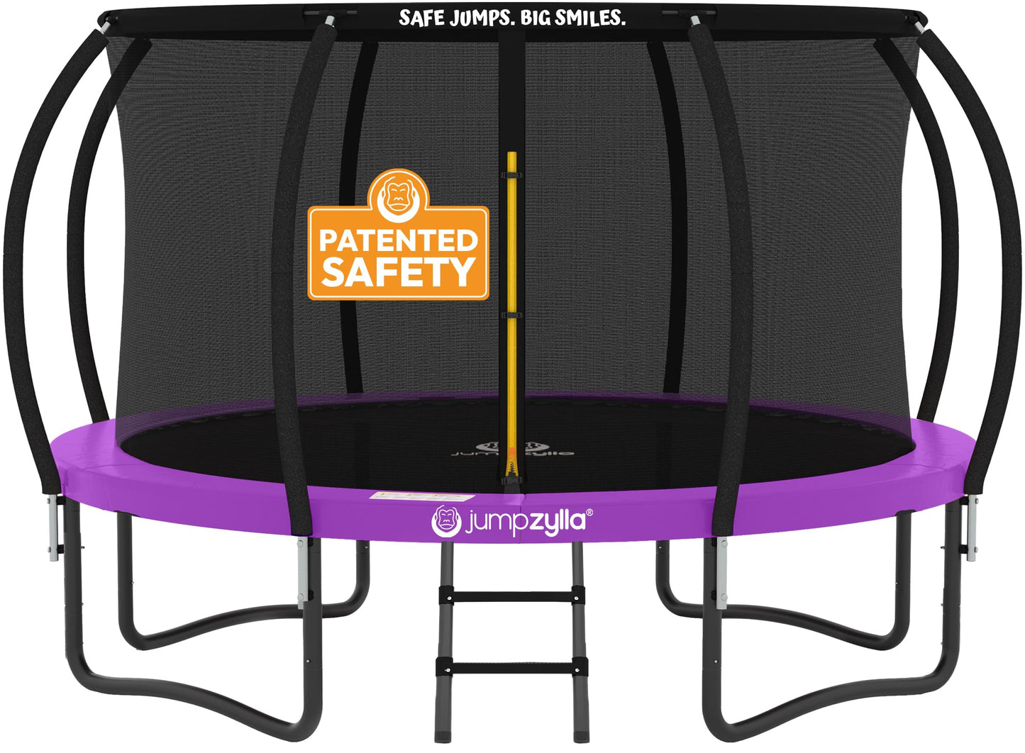 JUMPZYLLA Outdoor Trampoline with Net for Kids 10FT 12FT 14FT 15FT 16FT