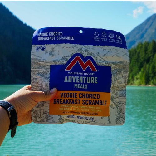 Mountain House 2-Servings Veggie Chorizo Breakfast Scramble & Breakfast Skillet Freeze-Dried Backpacking Camping Food Gluten-Free