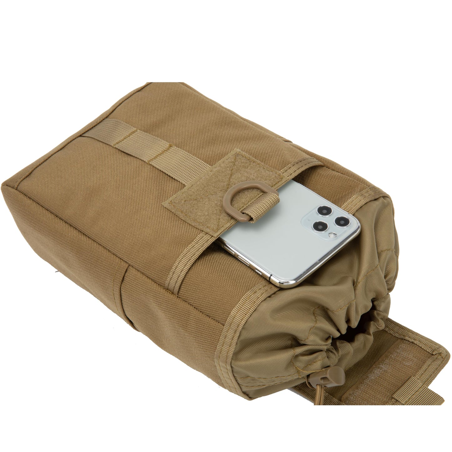 HAYUNEVER Tactical Molle Dump Pouch, Adjustable Drawstring Magazine Pouch, Roll Up Folding Mag Pouch Utility Waist Bag