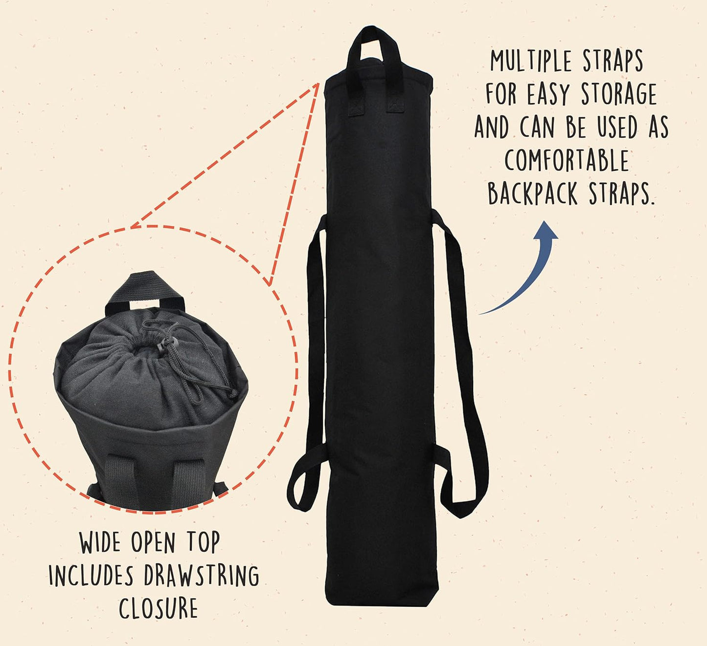 NGIL Camp Folding Chair Carry Bag (Replacement Bag), Outdoors Folding Chair Cover, Bag chair for Adults, camping chair replacement bag (No Chair Included)
