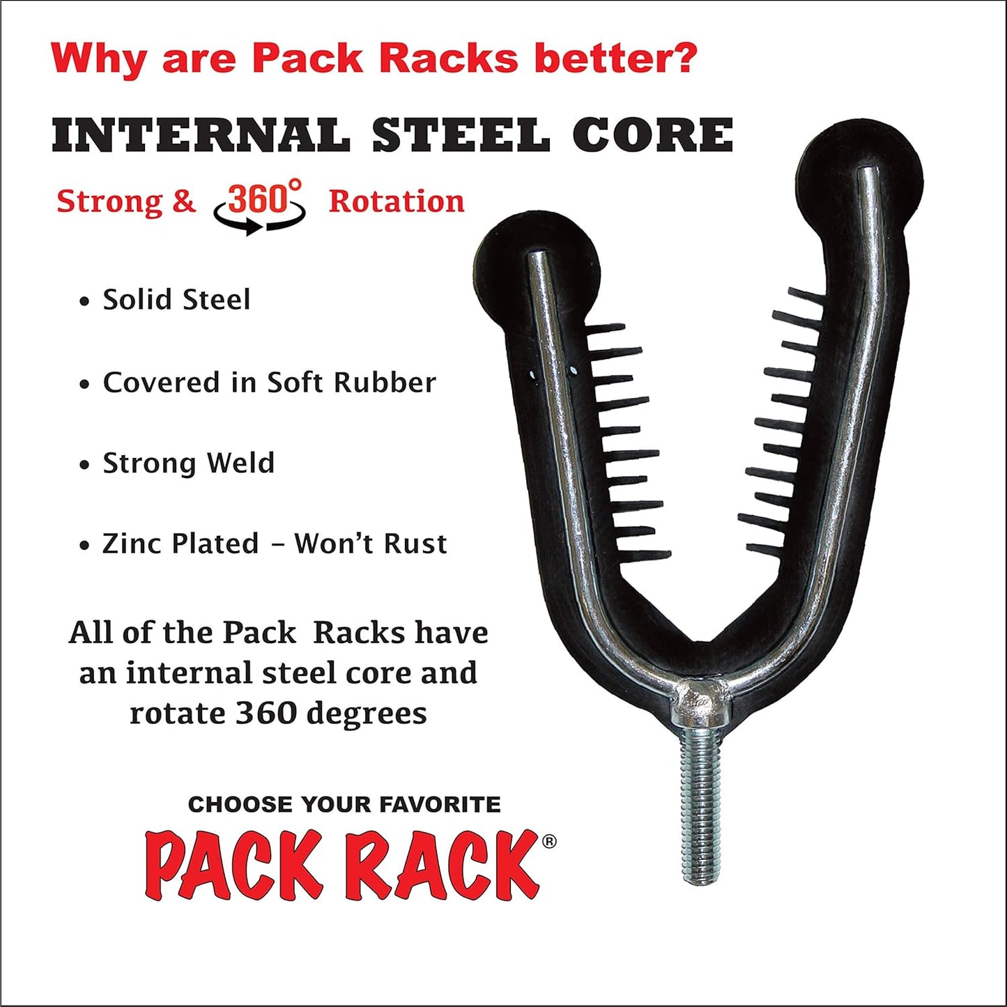 Pack Rack Plus - Gun & Bow Rack for ATVs and Bikes - Model PRP1
