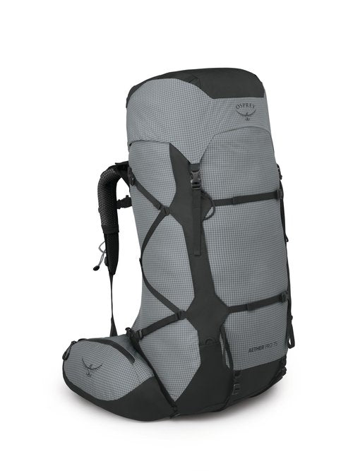 Osprey Aether Pro 75L Men's Backpacking Backpack, Silver Lining, L/XL