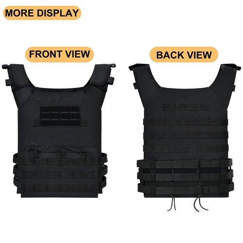Outdoor Tactical Vest,Ultra-Light Breathable Adjustable Lightweight Airsoft Vest for Outdoor Paintball Training